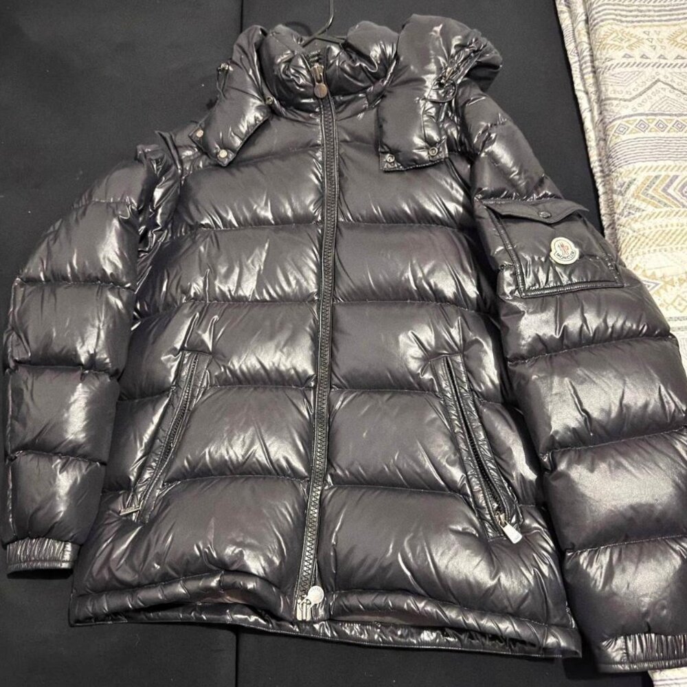 Moncler black puffer jacket
